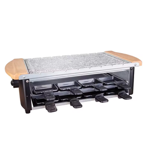 Aifa hogar bambú <span class=keywords><strong>Raclette</strong></span> Grill para 8 personas Vertical eléctrico barbacoa parrilla interior Teppanyaki Grill - Product Image 3