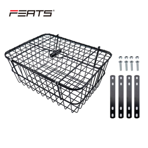 Cesto posteriore di fert 40x33x19cm con serratura antifurto chiudibile a chiave durevole grande capacità cesto per biciclette da carico - Product Image 6