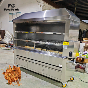 Venta Directa de Fábrica, Parrilla Automática de Carbón para Barbacoa, Parrilla Brasileña de Gran Capacidad, Horno Brasileño para Barbacoa - Product Image 1
