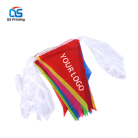 2026 drapeaux de signal nautique de pays colorés personnalisés promotionnels avec bannière de bruant portative de haute qualité de ficelle