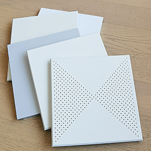 กระเบื้องฝ้าเพดานอลูมิเนียมแบบเจาะรูขนาด<span class=keywords><strong>60x60</strong></span>กันเสียง - Product Image 6