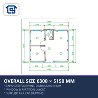Maison conteneur 3 chambres entièrement meublée, villa modulaire préfabriquée clé en main, isolée, vente en gros, personnalisable pour usage résidentiel