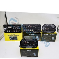 Vente en gros d'usine : Carte amplificateur audio Hi-Fi Bluetooth avec entrées AUX, carte TF, USB, pour haut-parleur 4 Ohm et subwoofer 12V-24V