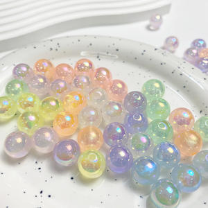 Mabei 12mm Luminous Fine Sparkling DIY Mobile Phone Chain Keychain Material New Accessory Jewelry <b>Crystal</b> <b>Lampwork</b> <b>Glass</b> <b>Beads</b> - Product Image 2