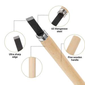 조각 칼 조각 칼 도구 세트 인감 조각 나무 조각 칼 목수 손 조각 도구 세트 - Product Image 3