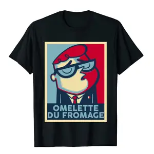 कस्टम आमलेट Du Fromage टी शर्ट नई आगमन टीस कपास पुरुषों स्ट्रीट अनुकूलित प्रिंट टीशर्ट में सबसे ऊपर