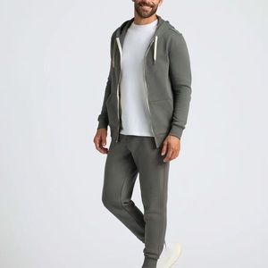 Veste à capuche zippée personnalisée en tissu éponge uni polyester/coton, style vintage, saison automne, <span class=keywords><strong>marque</strong></span> ODM - Product Image 1