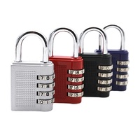 Cadenas à combinaison à 4 chiffres multi-usages en alliage de zinc, étanche, pour casier de gym, école, dortoir, clôture, armoire, tiroir, bagages, portail