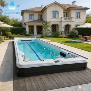 Piscine de nage extérieure compacte 5M, design gain de place, nage à contre-courant et jets de massage d'hydrothérapie professionnels - Product Image 3