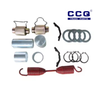 Kit de réparation de plaquettes de frein CQFN American Trailer 4707 pour tambour de frein de remorque - Système de freinage robuste en acier inoxydable - Garantie 12 mois