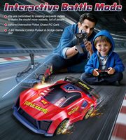 EPT Innovative 2.4G Sensor Chase Game Dual Remotes Ejection Launcher Parent Child Interactive Battle RC Car Set