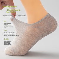 6290 Nouvelles chaussettes invisibles à coupe basse pour hommes, chaussettes d'été fines en coton respirant, absorbant la transpiration, antibactériennes, chaussettes décontractées