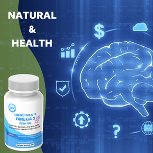 OEM <span class=keywords><strong>Coenzyme</strong></span> <span class=keywords><strong>Q10</strong></span> Softgel Capsules - 900mg Oméga-3 de haute pureté pour la santé cardiaque, le métabolisme énergétique et le soutien antioxydant, Vitamine - Product Image 3