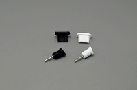 Penutup Anti-Debu USB Type-C / Lightning dari Silikon untuk Pengisian Daya Ponsel & Port Earphone