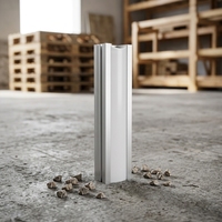 Profilés en aluminium extrudé série 6000 pour bande LED de décoration intérieure 8,8 mm x 23,5 mm, profil indirect de découpe