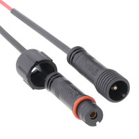 Led Driver to Lamp 110V 15A power 1 core cable Connector M10 Pré-moulé PVC Material Male Female Jack IP65