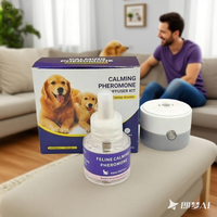 2025 vendeur chaud chien calmant phéromone diffuseur réduire l'anxiété des animaux de compagnie Stress confort chien Plug diffuseur Anti anxiété 60 jours d'approvisionnement