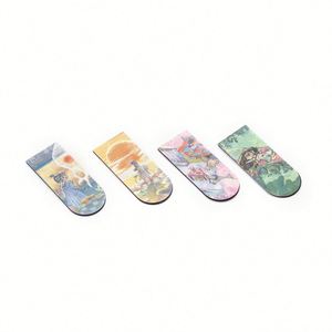 Colorful Set of 2 Personalized Paper Custom Magnetic <b>Bookmark</b> for Christmas <b>Gifts</b> - Product Image 1