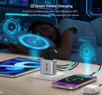 Cargador Rápido Portátil Tommox OEM ODM para Tablet y Smartphone, Adaptador de Carga Gan de 45w para iPad, iPhone, Samsung, Tipo C