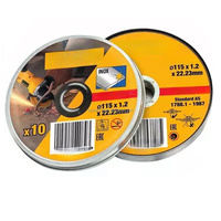 Disque de coupe abrasif 115x1.2x22mm pour meuleuse d'angle