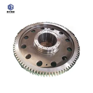 Fabricación de engranajes, máquina CNC, proceso de aleación de acero, engranaje recto de piñón 35CrMo para engranajes de horno rotativo grandes