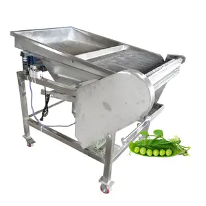 Máquina peladora industrial de guisantes verdes, tabla de soja verde de la India, máquina de eliminación de vainas de guisantes