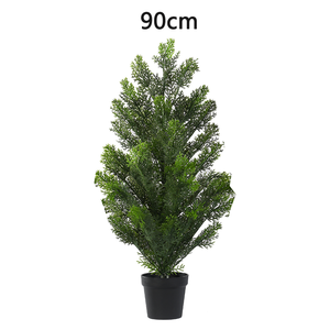 Árbol de Cedro Artificial Realista, Decoración de Hojas Verdes, Ramas de Cedro Falsas con Tacto Real, Sin Mantenimiento, Planta Verde de Simulación Perenne - Product Image 1