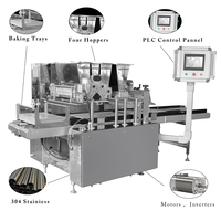 Machine à biscuits fourrés automatique LongYu, nouvelle, multifonctionnelle, trois couleurs, pour pâtisserie, équipement de restauration commerciale, 380V 1