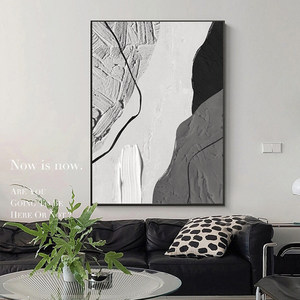 Quadro Nordico Fatto a Mano, Arte Astratta a Olio su Tela, <span class=keywords><strong>Poster</strong></span> 3D con Texture, Decorazione Murale per <span class=keywords><strong>Soggiorno</strong></span> - Product Image 4