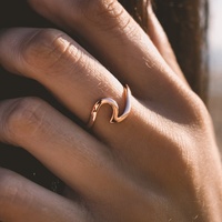 Bague Vague de Surf en Argent Sterling 925 Ocean Jewelry – Vente en Gros, Bijoux Hawaïens Personnalisés, Bague Vague en Argent 925