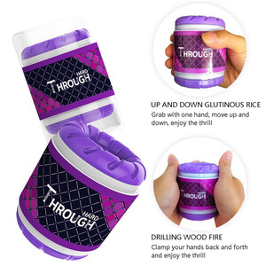 Nuevo de goma suave masturbador avión taza vagina y ano masaje pene demora hombre masturbación juguete del sexo - Product Image 3