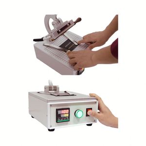 เครื่องปั๊มร้อนแบบแมนนวลขนาดเล็ก แข็งแรง สำหรับปั๊มโลโก้บนไม้ เหล็ก หนัง สายรัด เข็มขัด กระเป๋าสตางค์ และงานแบรนด์ดิ้ง - Product Image 4