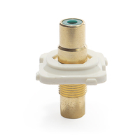 Connecteur Keystone femelle-femelle Clipsal C Type RCA plaqué or en cuivre avec garantie d'un an