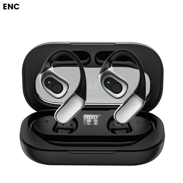 Open Ear Earbuds J13 Headphone 5.4 TWS Wireless Earbuds Stereo Sports Earhook Earphone with Dual HD Microphone