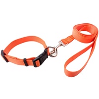 Qqpets Tali Anjing Mewah Premium Kustom Poliester Kerah Gaya Fashion Pola Cetak Pita Reflektif Hewan Peliharaan