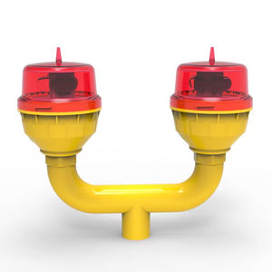 Torre de Luz de Obstrucción de Aviación Roja de Doble LED de Baja Intensidad/Edificio, Luz Continua del Anochecer al Amanecer, Estándar ICAO Anexo 14, IP66 - Product Image 1