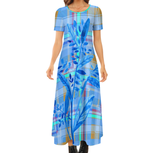 Personaliza tus Patrones y Diseños de Logotipo Favoritos, Vestido Casual o Formal para Mujer, Cuello Redondo, Manga Corta, Estilo Normcore - Product Image 4
