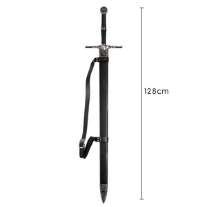 Vente en gros 50in <span class=keywords><strong>the</strong></span> <span class=keywords><strong>Witcher</strong></span> 3 Wild Hunt Cosplay Safe Prop Geralt of Rivia Épée à deux mains avec ceinture - Product Image 6