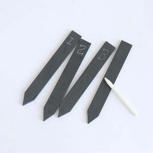Arrow Shape Natural <strong>Slate</strong> <strong>Stone</strong> with Soap Pen Set of 6 Pcs <strong>Slate</strong> Garden Markers - Product Image 5