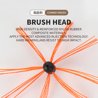 Nettoyeur automatique pour l'élimination de la suie nettoyant pour revêtement de cheminée kit d'insertion de bûches de nettoyage brosse de balayage kit de balayage de cheminée