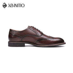 Custom Made Luxury Official Business Brown Leather Shoes for <strong>Men</strong> - Product Image 4