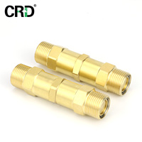 Raccord rapide auto-scellant double mâle CRD pour réfrigérant, usage domestique, vente en gros pour climatiseur mini-split HVAC en laiton