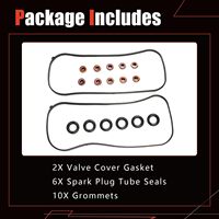 Kit de joints de couvercle de soupape pour Honda Accord Odyssey Pilot Ridgeline Acura MDX RL TL Saturn Vue V6 SOHC J30 J32 J35 (2003-2009)