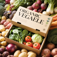 Emballage d'expédition personnalisé chaud pour fruits et légumes, boîte en carton ondulé pour pastèque, poire, ananas, orange