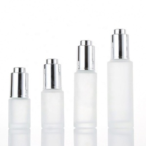 10ml 20ml 30ml <b>Mini</b> Empty Essential Oil Glass Dropper Bottle With Silver Push Button Dropper - Product Image 1
