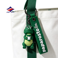 Porte-clés en PVC souple 3D/2D personnalisé avec logo de marque, design sur mesure, plusieurs tailles, style animal, fabrication LZY 20Y