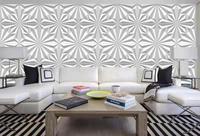 Panneau carré en plastique pvc, 50x50, pour décoration murale de maison, 3d