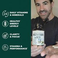 Multivitamine antioxydante certifiée VEGAN pour hommes, haute puissance, 20+ vitamines et minéraux pour la vitalité cellulaire, étiquette privée OEM