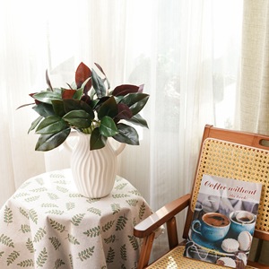 Feuilles de Magnolia Artificielles CallaFloral Vertes en Tissu Huilé, Branche Unique, Décoration d'Intérieur, Fausses Fleurs Style INS - Product Image 1