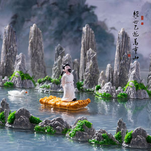 مشغولات راتنجات للمناظر الطبيعية الصغيرة ديكور الأواني الجنينة ديكور حديقة مصغرة إكسسوارات زخرفة بونساي - Product Image 3